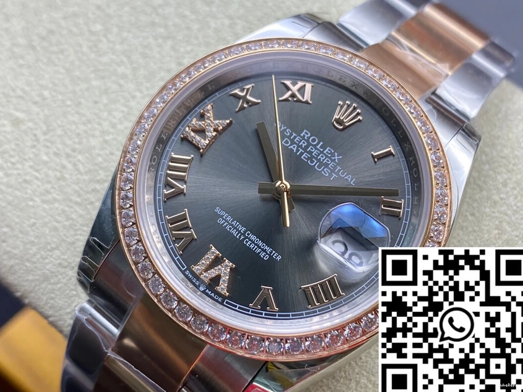 Factory EW M126281RBR-0012 Diamond-set Bezel Datejust Rolex 0407